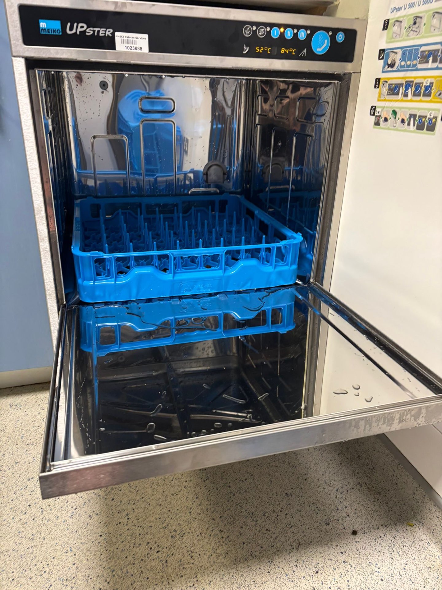 Meiko UPster dishwasher service — NHSCT, Belfast